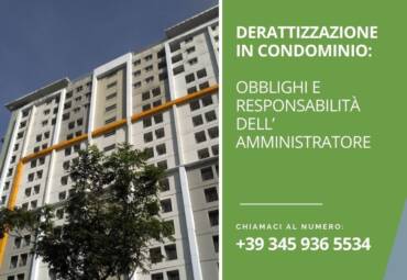 Derattizzazione in condominio: obblighi e responsabilità dell’amministratore