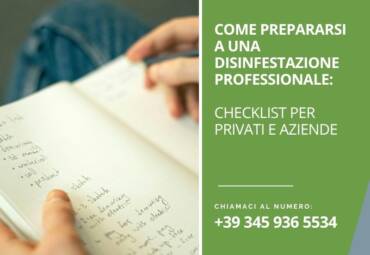 Come prepararsi a una disinfestazione professionale: checklist per privati e aziende