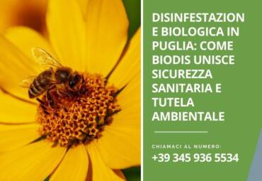Disinfestazione biologica in Puglia: come Biodis unisce sicurezza sanitaria e tutela ambientale